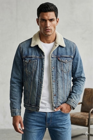 Levi's Erkek Mavi Trucker Ceket 2.0 Sherpa Trucker