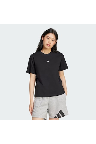 Black/whıte Adidas Kadın Günlük T-shirt W Sl Sj T Jc5943 Siyah