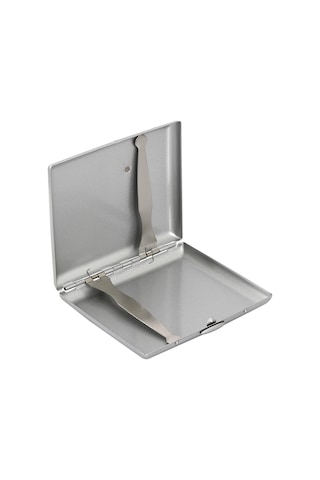 Zekupp Gümüş Gri Harley-Davidson Metal Sigara Tabakası N11.454