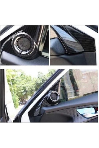 Honda Civic Fc5 Uyumlu Yedek Parça 2016-2020 Karbon Tweeter Kapla