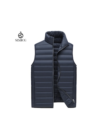 Bu Erkek Pamuklu Ceket Dış Katman, Sonbahar/kış İç Çamaşırı, Termal Çanta Veya Kolsuz Pamuklu Ceket Olarak Kullanıma Uygundur. Lacivert