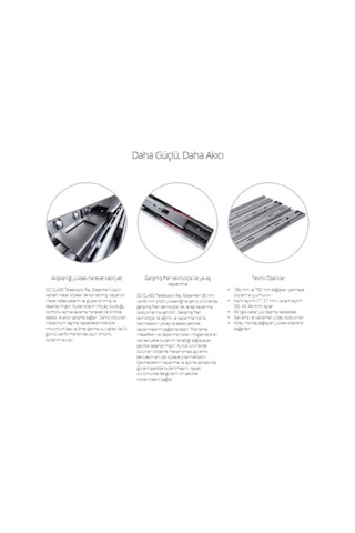Bilyalı Tam Açılım 45Mm 40Lık Gri