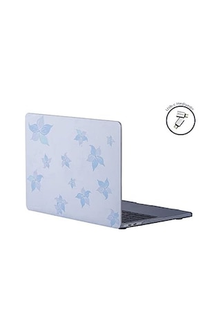 Apple Uyumlu MacBook Air 13.3 İnç Kılıf A1932 A2179 A2337 M1 Uyumlu Hard Case Sert Koruyucu Kapak Pastel Çiçek De