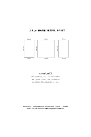 Diecor Dekoratif Boyanabilir Montaja Hazır 2.5 Cm Şık Ve Estetik Duvar Çıtası Oturma Odası Tasarımı Ekru 2,5 Cm Model:xa269