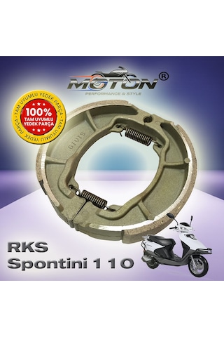 Rks Spontini 110 Arka Fren Balatası Kampana Tipi Yüksek Performans