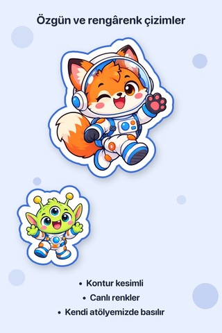 Galaksi Macerası 2 Adet Dev Uzay Sticker Çıkartma A4 Laptop Etiketi Çok Renkli