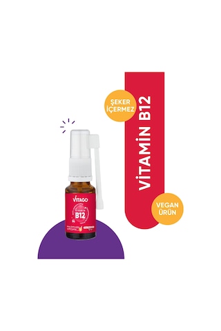 Vitago Prometilkobalamin Vitamin B6 İçeren Oral Sprey 10 ML