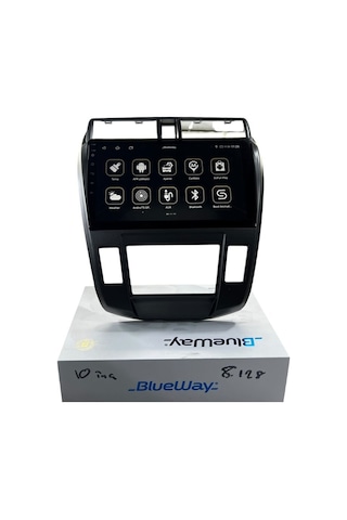 Honda City Ac 2008-2013 Blueway 8-128 Tam Profesyonel Oem Multimedia 10"