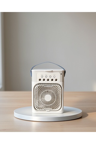 Taşınabilir Mini Klima Fan 3'ü 1 Arada Soğutucu Nemlendirici Gece Lambası