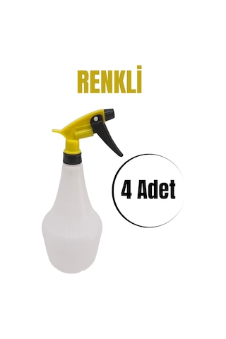 Boş Sprey Şişesi- Renkli Sıvı Püskürtmek İçin Boş Fıs Fıs 4 Adet