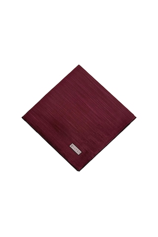 Vakko Pamuk İpek Eşarp - Helezon Monogram - Bordo