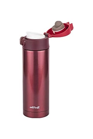Paslanmaz Çelik Termos, 350 Ml Kapasite, Vişne Renk 01