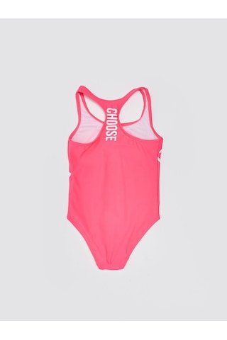 Deep Beach Beyaz Baskılı Kız Çocuk Mayo Db200798cm Altın
