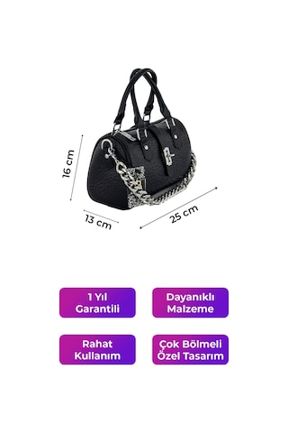 Kriste Bell Kadın Çanta Siyah 26456 Siyah