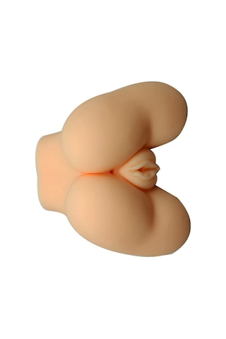 Odins Shop 2 İşlevli 3D Realistik Kalça Suni Vajina Anüs - Small Red Plum