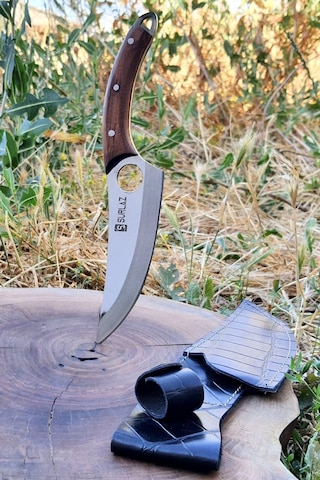 Outdoor Bıçak El Yapımı Kamp Bıçağı 27 Cm Kahverengi