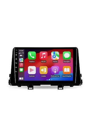 Kia Picanto Araç Multimedya Android Ekran Carplay Double Teyp Navigasyon 4+64 9" 17-23 P.black Cadence
