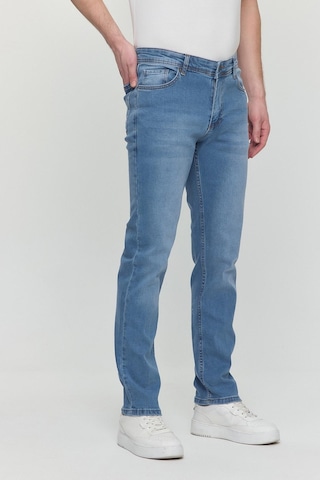 Polo State Regular Fit Likralı Erkek Denim Kot Pantolon Mavi Mavi