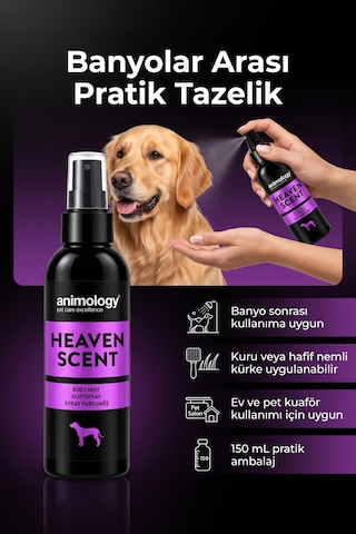 Animology Heaven Scent Fragrance Mist Kedi Köpek Parfümü 150 Ml - Çiçeksi Notalı Dişiler İçin Vegan