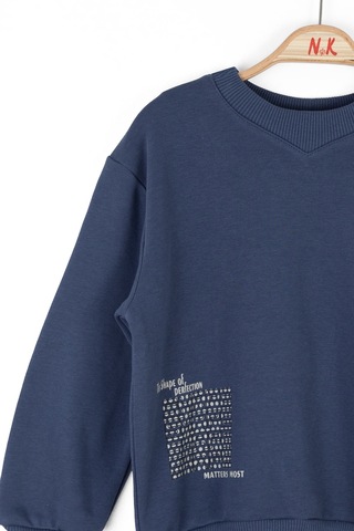 Nk Kids 47512 Erkek Çocuk İndigo Matter Sweat İndigo