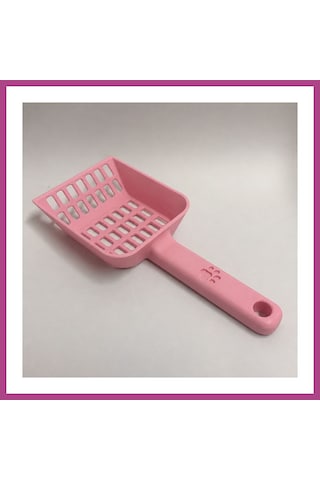 Gees Global 3d Baskı Kedi Kumu Küreği - Geniş Hazneli Eleme Küreği-pembe Gbzs