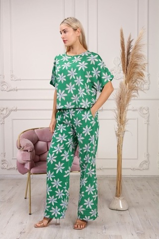 Aymeravm - Çiçek Desenli Kadın 2Li Takım - Msb0320Ga Çok Renkli