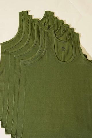 Seher Yıldızı Erkek Ekonomik Renkli Klasik Askılı Atlet 001k - 6 Adet Haki