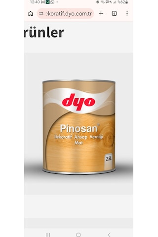 Pinosan Dekoratif Ahşap Koruyucu Mat Açık Meşe
