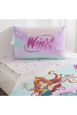 Taç Lisanslı Winx Magic Tek Kişilik Pamuk Nevresim Takımı 000000001000050985 Çok Renkli