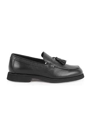 Libero Erkek Loafer Ayakkabı Hakiki Deri Püsküllü Mokasen Dikişli Pratik Slip-on Hafif Esnek Eva Taban L5918 Siyah