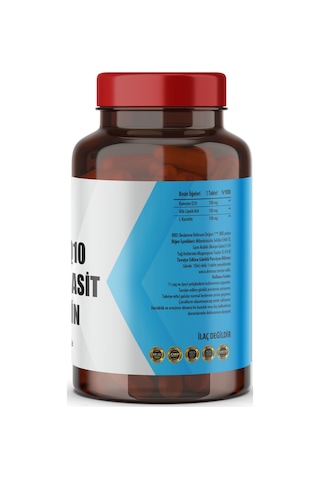 Koenzim Q-10 Alfa Lipoik Asit L-karnitin Coenzyme Q10 100 Mg 60 Tablet