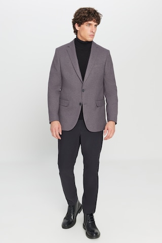 AC&Co / Altınyıldız Classics Erkek Antrasıt Slim Fit Dar Kesim Mono Yaka Kapak Cepli Blazer Ceket Antrasıt