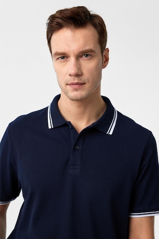 Süvari Lacivert Regular Armürlü Polo Yaka Tişört-37365 Lacivert
