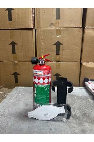 Lithium Plus 2 Kg Yangın Tüpü Plastik Askı Ve 3m Maske Hediye