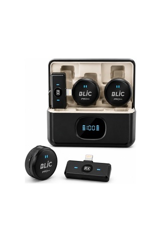 Bwc-05 Kablosuz İkili Yaka Mikrofonu Lightning Girişli Dijital Ekranlı 2.4g Canlı Yayın Ve Video Kayıt Mikrofonu