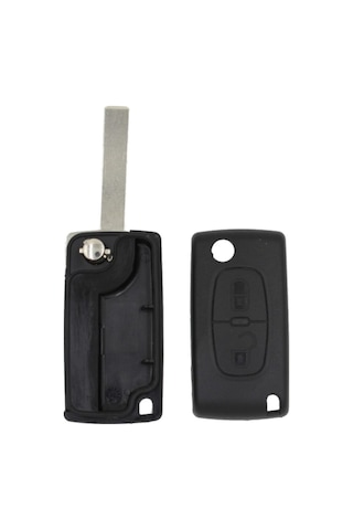 Peugeot 207 307 308 Partner Citroen C3 C4 C5 Anahtar Kabı Kumanda Kabı 2 Buton Pil Yuvasız