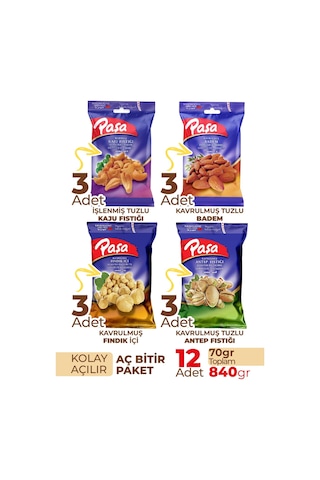 Paşa Karışık Kuruyemiş 12 x 70 G