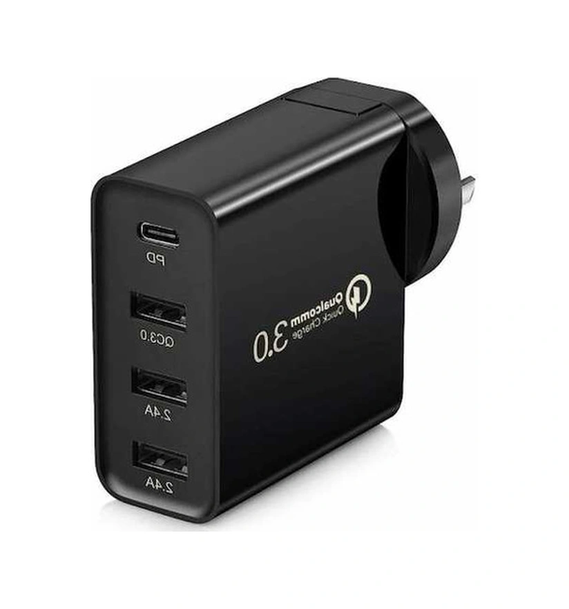Fastbuy 4 Port Usb Şarj Cih. - 30w Pd+18w Qc3.0 Hızlı Şarj, 48w Toplam, Fümeye Dayanıklı Abs, Çift Katlı, 5v/2.4a Portlar, S