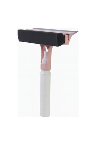 Su Püskürtmeli Pencere Sileceği, Spreyli Cam Temizleme Aparatı, Banyo Duşakabin Aynası Fayans Temizleyici, Çok Amaçlı Cam Silme Scrubber Asorti Renk 22 Cm