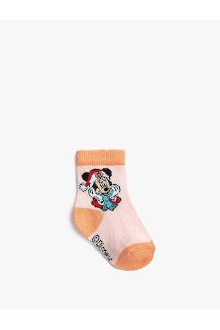Koton Minnie Mouse Baskılı Çorap Lisanslı Pembe 3smg80009aa Gül Gülkurusu