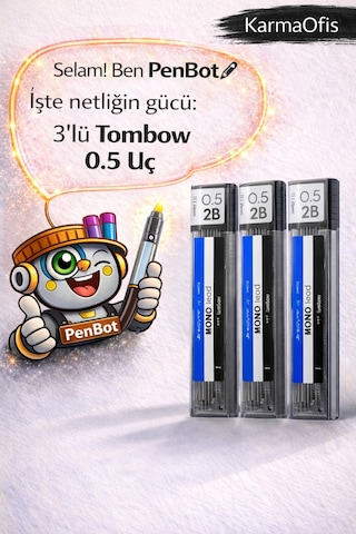 0.5 2b Versatil Kalem Ucu 6 Lı Paket Seçeneği Orijinal Japon Üretim