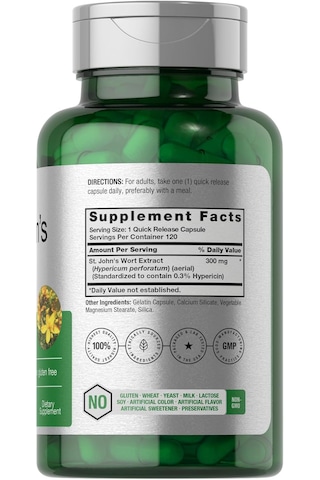 Horbäach St John's Wort Herbal Extract 300 Mg 120 Caps Aromasız
