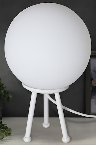 Ürgüp Tripod Abajur Beyaz Beyaz