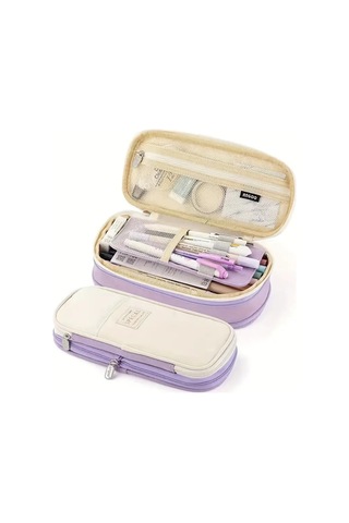 Aurora Büyükkapasiteli Çok Fonksiyonlu Kalemçantasıçok Katmanlıbasit Mor