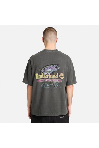 Timberland Fly Fishing Graphic Erkek Siyah T-shirt Tb0a5n7z0011 2800282