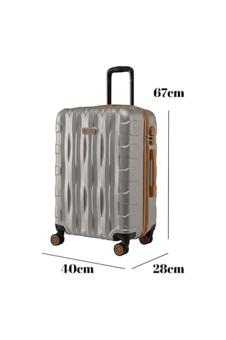 Louisiana Polo Orta Boy Valiz + Makyaj Çanta Taş-taba 1167 Taş