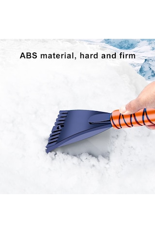 Jeehugo Mavi Araba Kar Ve Buz Kazıcı - Çalıklı Fonksiyonlu, Eva Sponge Kolu, Abs Ve Pvc Malzeme