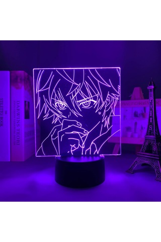 Wj Anime Future Diary Aru Akise Led Lamba Çocuk Odası Dekorasyonu Gece Lambası Doğum Günü Hediyesi Oda Dekoru Masa 3d Lambası Manga Çok Renkli