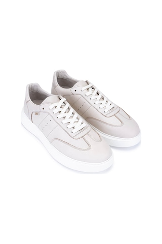 Tamer Tanca Erkek Hakiki Deri Bej Sneakers & Spor Ayakkabı 04 3508 Erk Ayk Sk24-25 Bej Bej