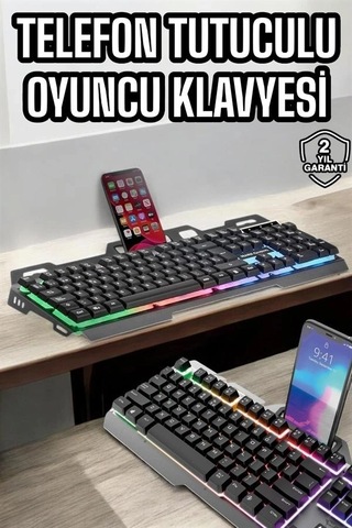 Klavyesi Q Klavye Rgb Işıklı  Mouse